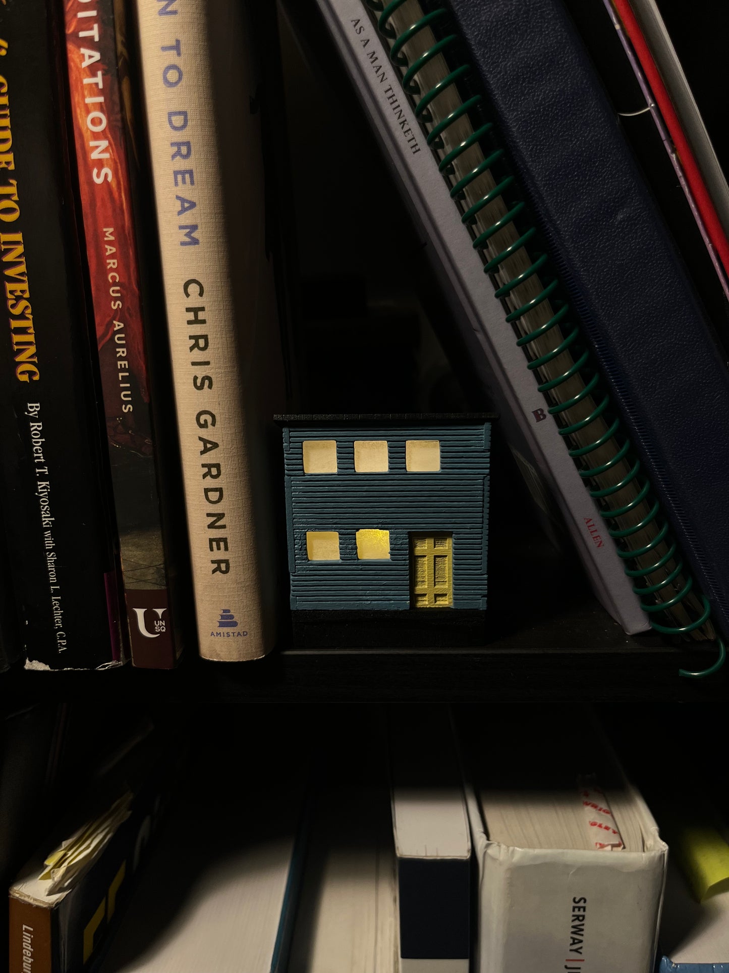 Blue Hand Crafted Limited Edition Night Light Tiny House! - Perfect for Friends and Love Ones