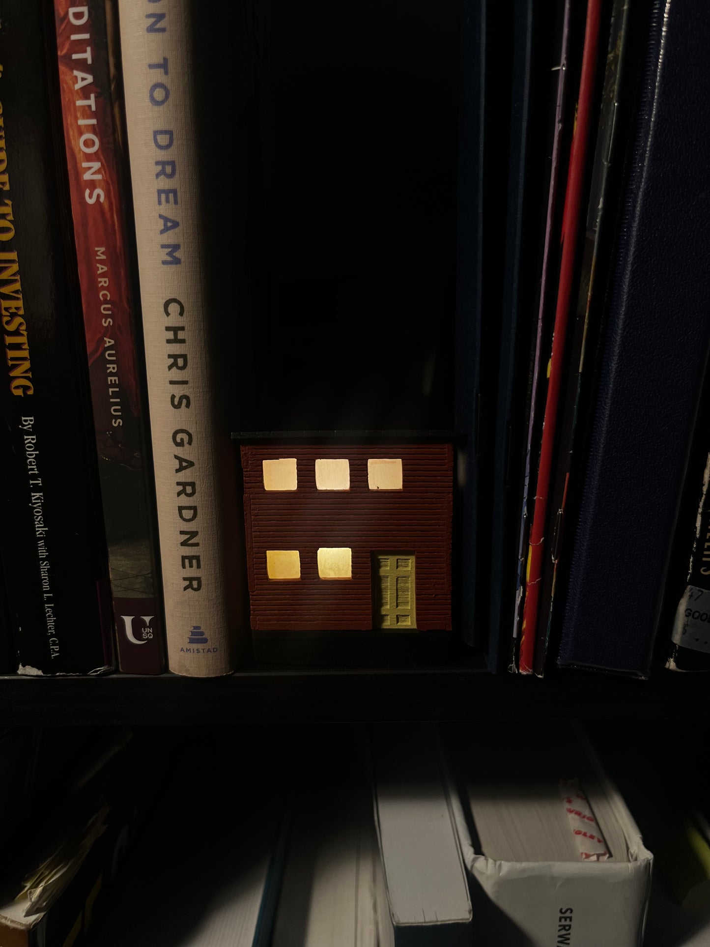 Red Hand Crafted Limited Edition Night Light Tiny House! - Perfect for Friends and Love Ones