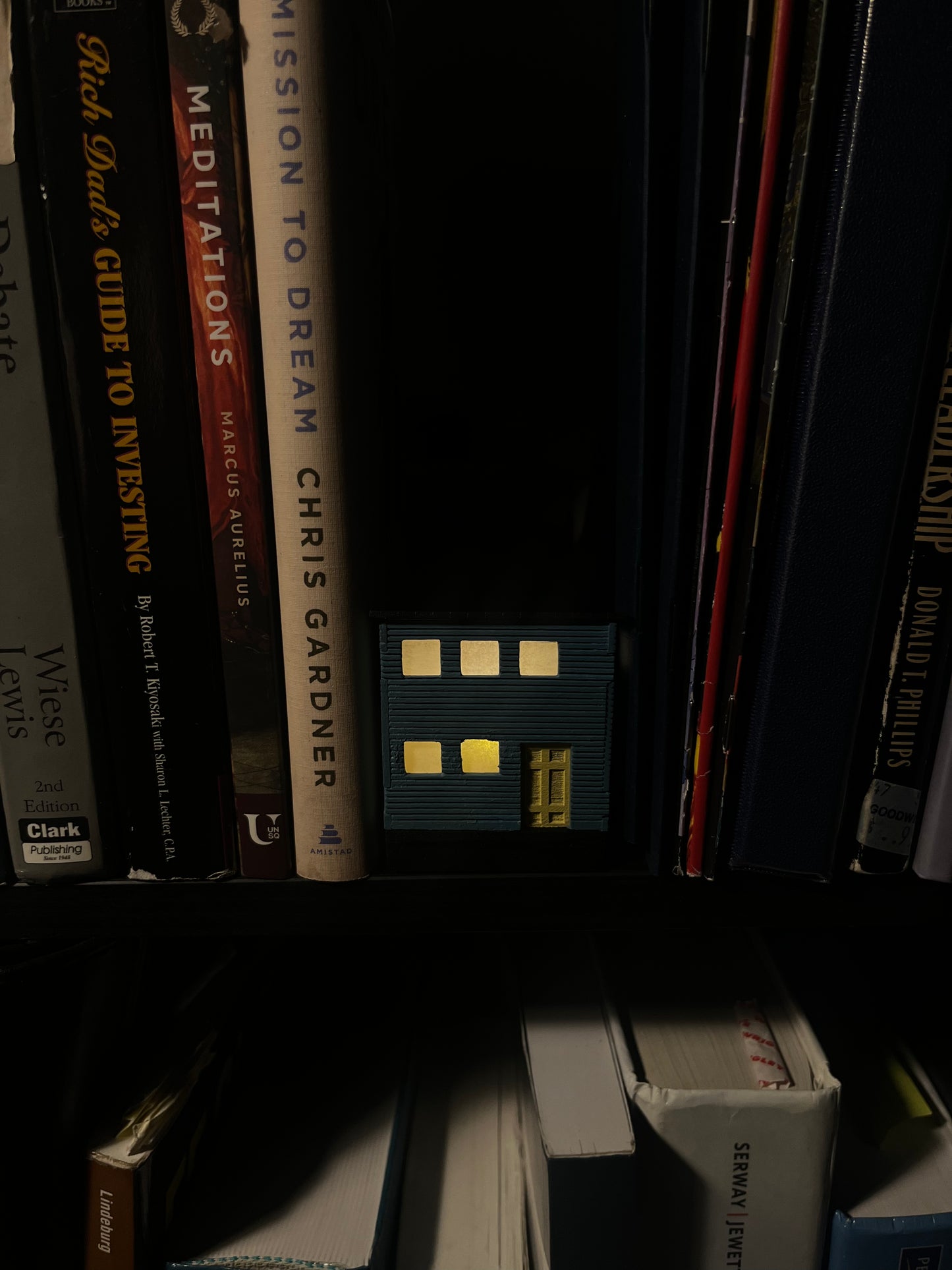 Blue Hand Crafted Limited Edition Night Light Tiny House! - Perfect for Friends and Love Ones