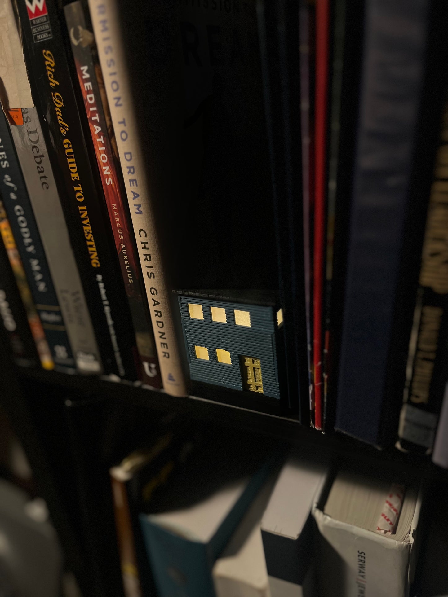 Blue Hand Crafted Limited Edition Night Light Tiny House! - Perfect for Friends and Love Ones